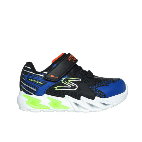 Skechers scarpa da ginnastica da bambino con luci S Lights Flex-Glow Bolt 400138N/BKBL nero-blu