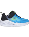 Skechers scarpa da ginnastica da bambono con le luci Meteor Lights Krendox 401495L/BKBL nero-blu