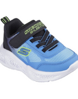 Skechers scarpa da ginnastica da bambono con le luci Meteor Lights Krendox 401495L/BKBL nero-blu