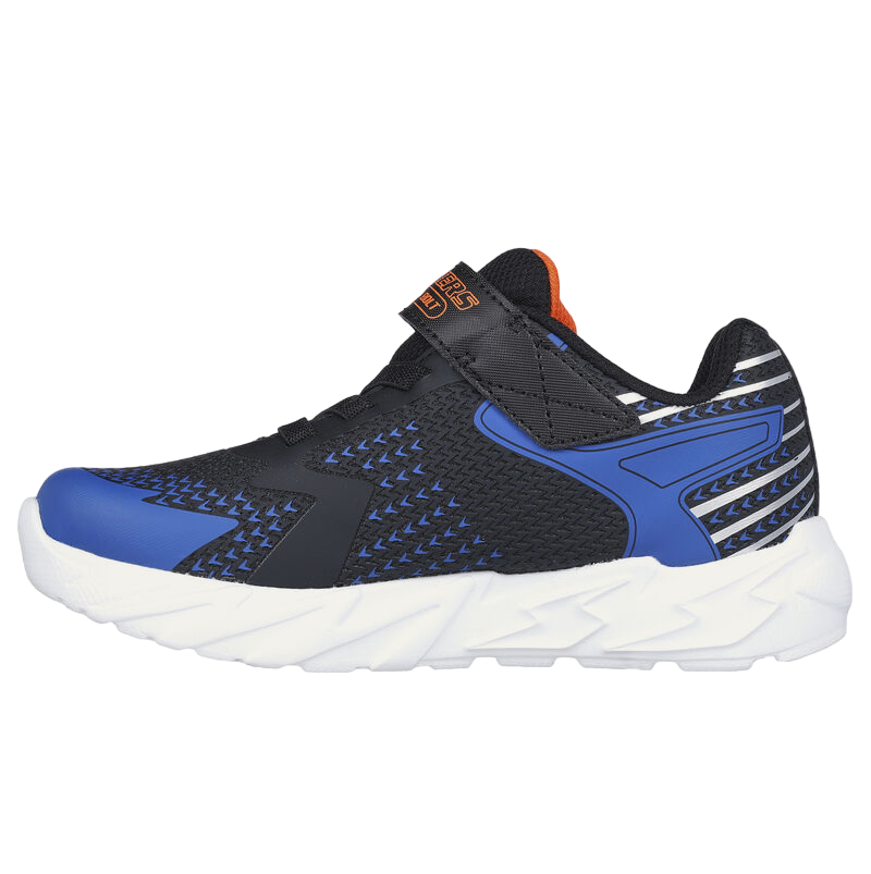 Skechers scarpa da ginnastica da ragazzo con luci S Lights Flex-Glow Bolt 400138L/BKBL nero-blu