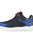 Skechers scarpa da ginnastica da ragazzo con luci S Lights Flex-Glow Bolt 400138L/BKBL nero-blu