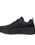 Skechers scarpa da outdoor da uomo Relaxed Fit Arch Fit Road Walker Recon 237333/BBK nero