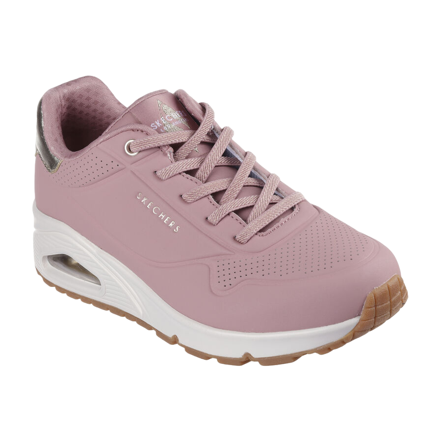 Skechers scarpa sneakers da donna Uno Shimmer Away 155196/ROS rosa