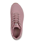 Skechers scarpa sneakers da donna Uno Shimmer Away 155196/ROS rosa