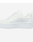 Skechers scarpa sneakers da ragazza Court High Color Zone 310197L/WHT bianco