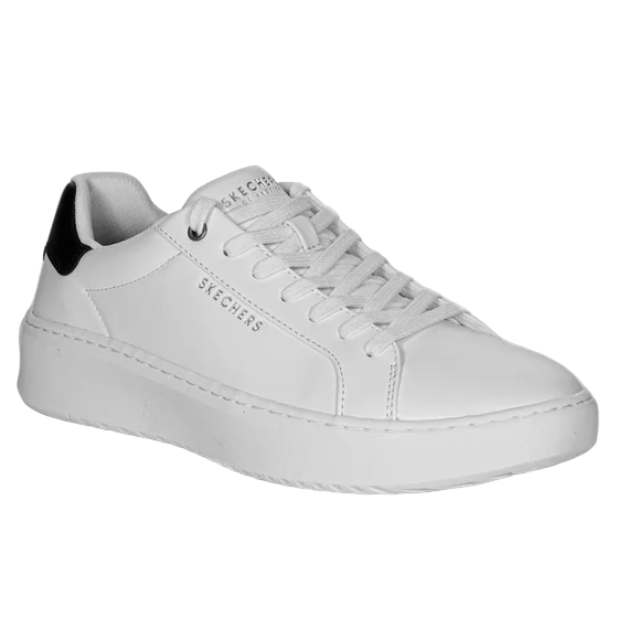 Skechers scarpa sneakers da uomo Court Break Suit 183175/WHT bianco