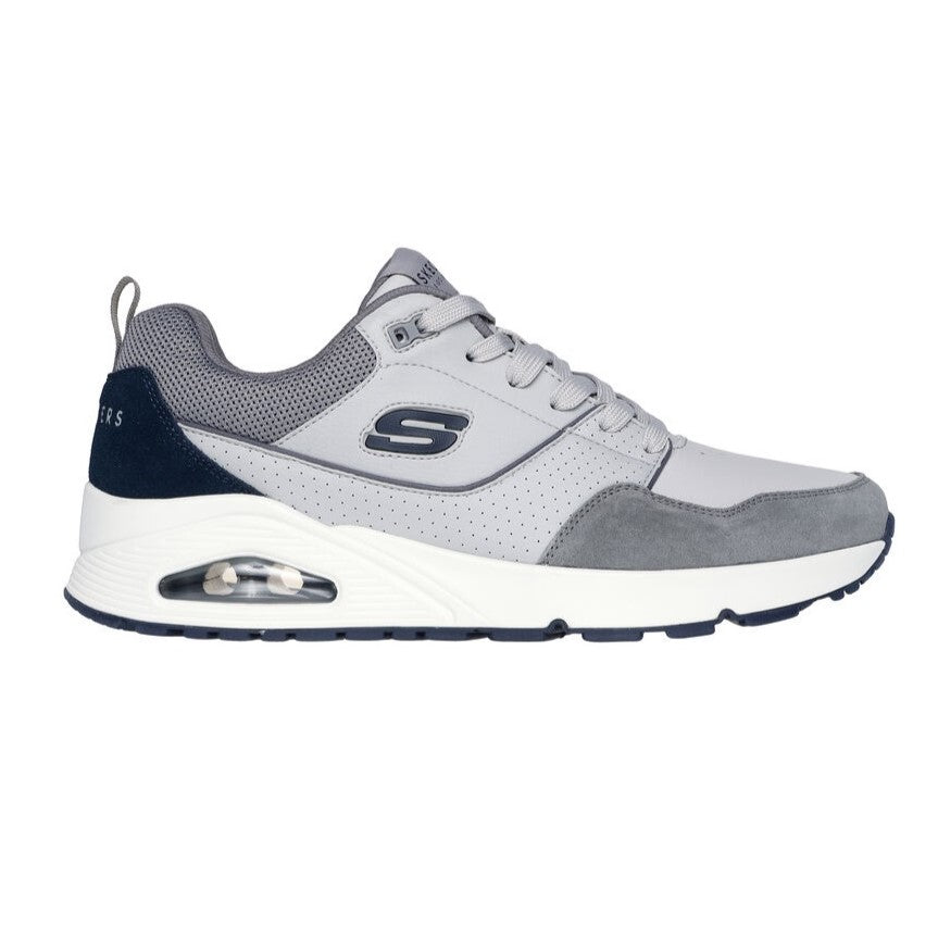 Skechers scarpa sneakers da uomo Uno Retro One 183020/GRY grigio