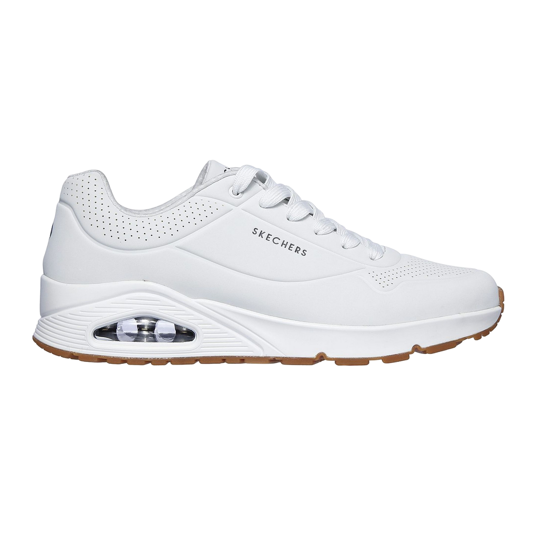 Skechers scarpa sneakers da uomo Uno Stand On Air 52458/WHT bianco