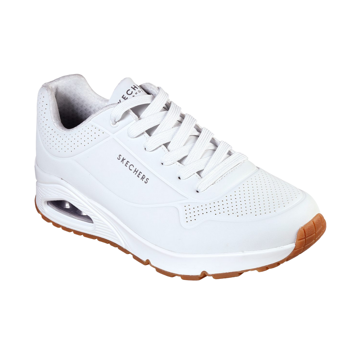 Skechers scarpa sneakers da uomo Uno Stand On Air 52458/WHT bianco