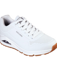 Skechers scarpa sneakers da uomo Uno Stand On Air 52458/WHT bianco