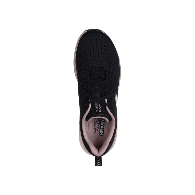 Skechers scarpa sportiva da donna Vapor Foam Midnight Glimmer 150025/BKRG nero-rosa oro