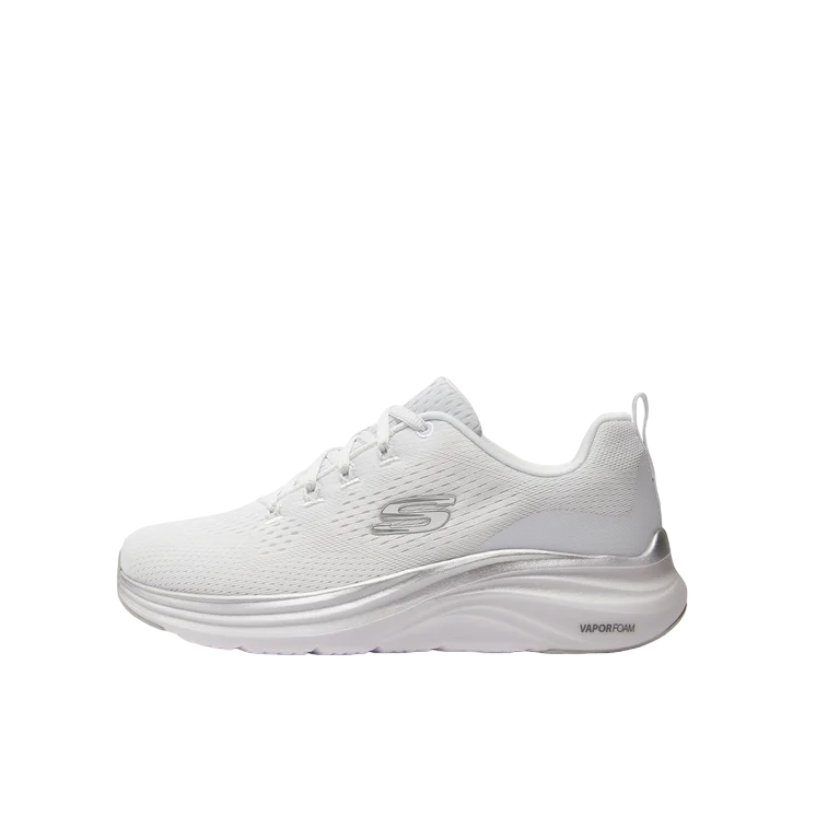Skechers scarpa sportiva da donna Vapor Foam Midnight Glimmer 150025/WSL bianco-argento