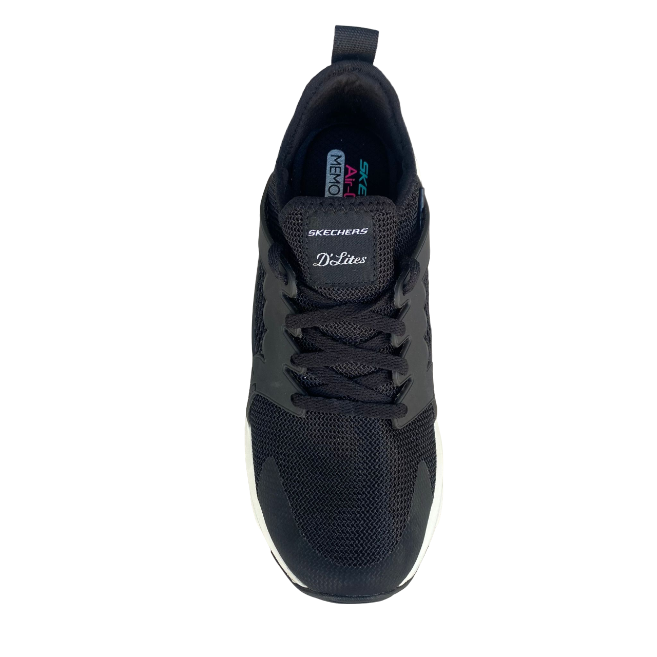 Skechers sneakers da donna D&#39;Lite Ultra AT The Top 12861/BKW nero