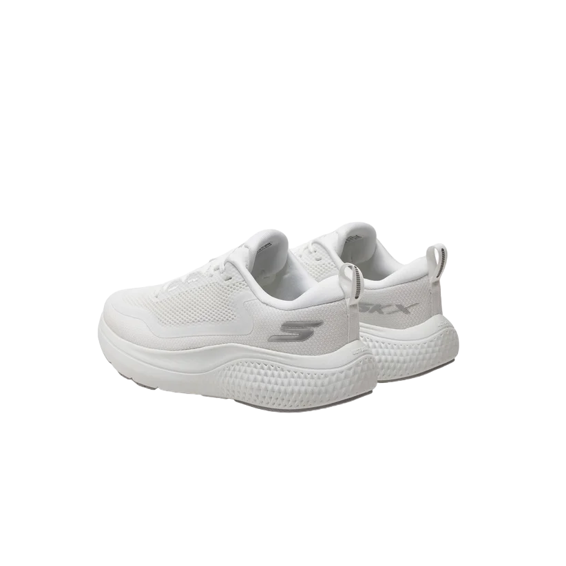Skeckers scarpa da corsa da donna Go Run Supersonic Max 172086/WSL bianco-argento