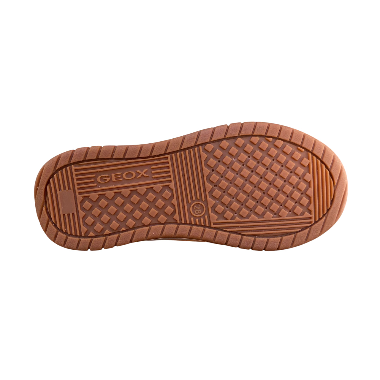 Sneakers alta Geox Junior Perth blu-rosso vista suola