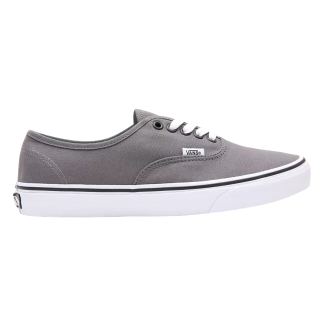 Sneakers Vans unisex vista laterale esterna in colorazione grigio-nero