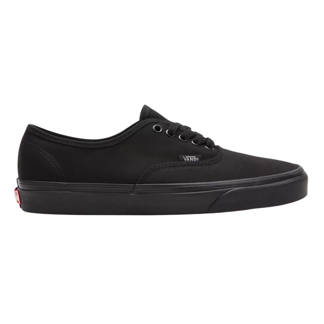 Sneakers Vans unisex vista laterale esterna in tela total black