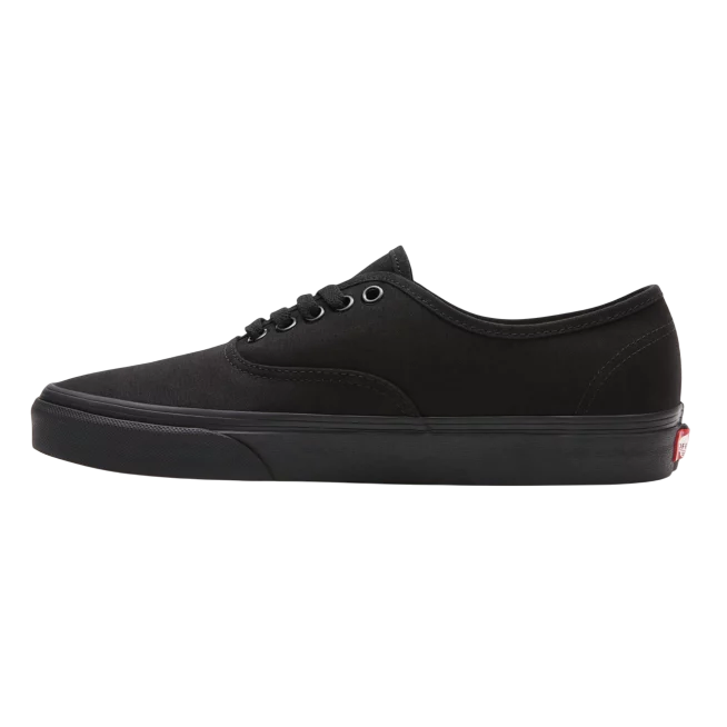 Sneakers Vans unisex vista laterale interna in tela total black