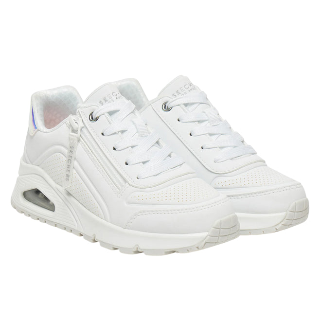 Sneakers junior Skechers UNO Gen1 Zip and Stride (310554L/WHT) Bianco - 3/4