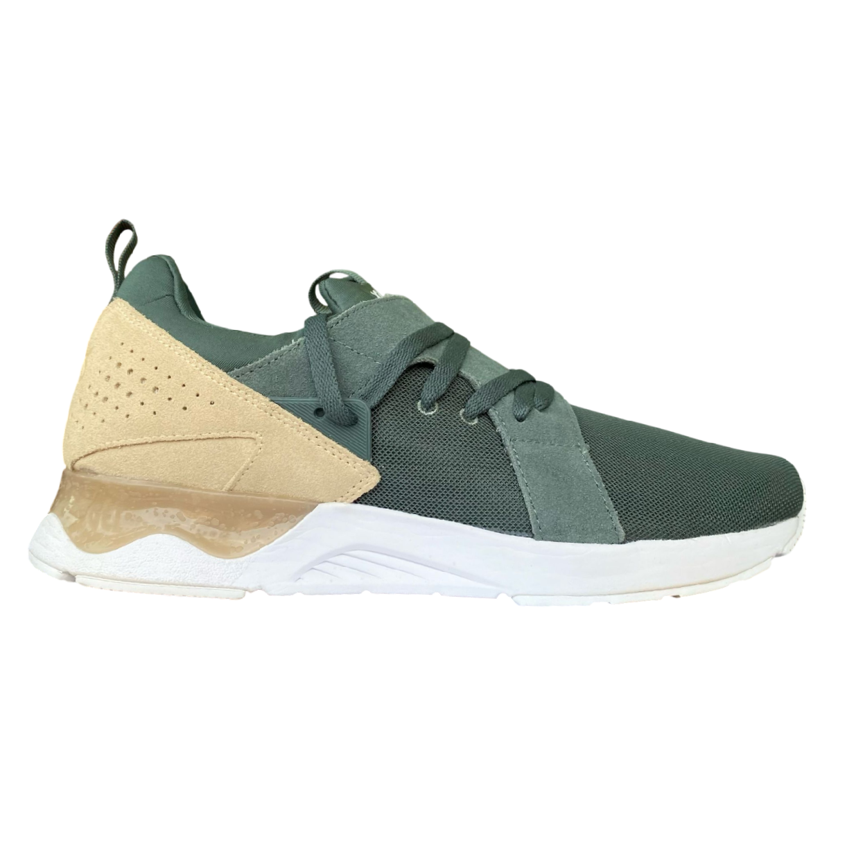 Sportiamo_Asics scarpa sneakers da uomo Gel Lyte V H817L 8205 verde-beige