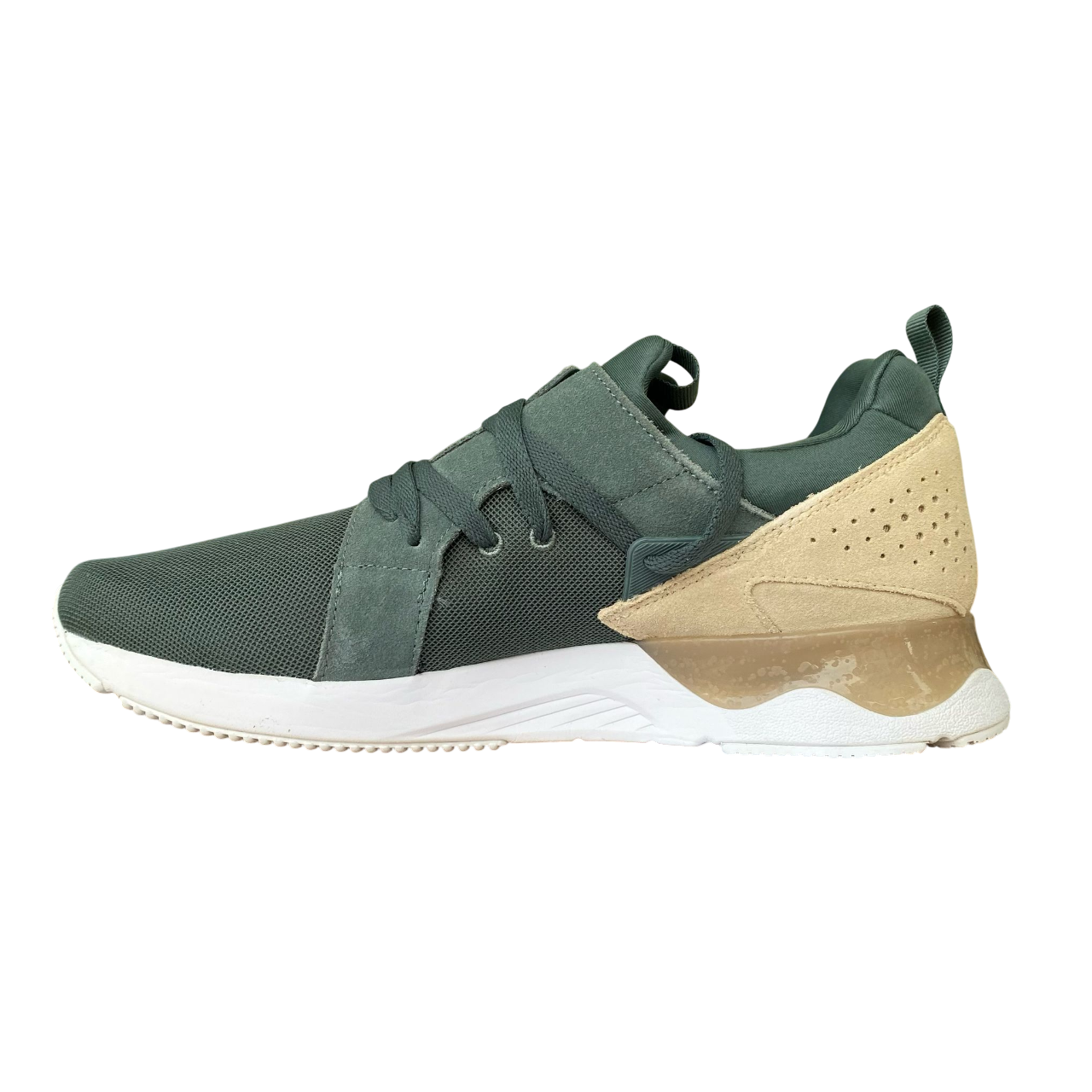 Sportiamo_Asics scarpa sneakers da uomo Gel Lyte V H817L 8205 verde-beige1