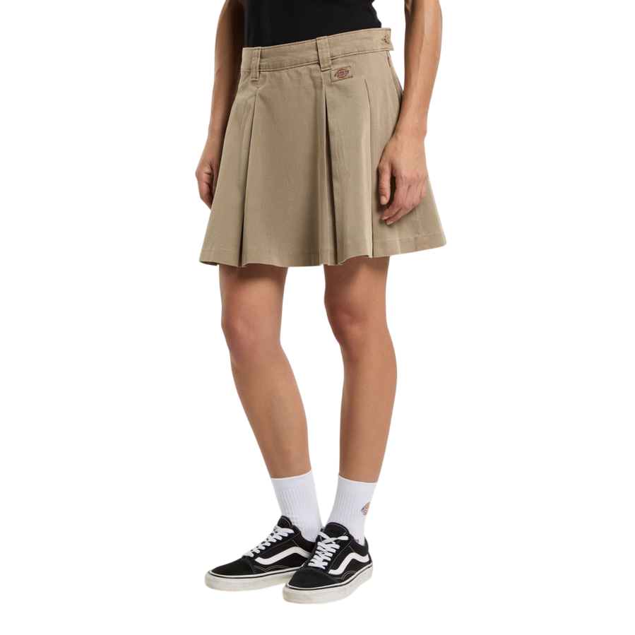 Sportiamo_Dickies goanna corta plissettata da donna Unionville DK0A4Z870DS sabbia1