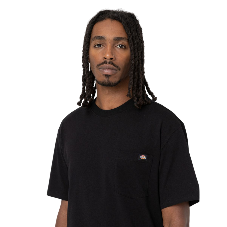 Sportiamo_Dickies maglietta manica corta con taschino da uomo Luray DK0A4YFCBLK1 nero1