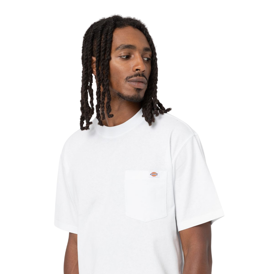 Sportiamo_Dickies maglietta manica corta con taschino da uomo Luray DK0A4YFCWHX1 bianco1