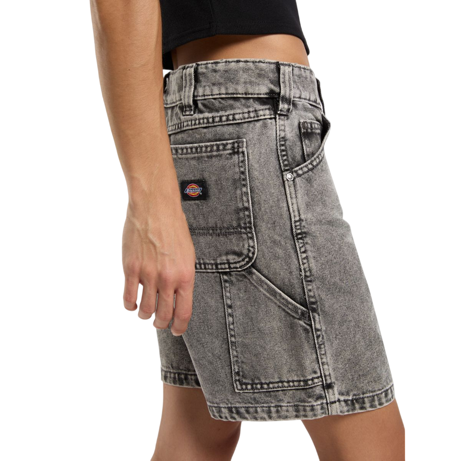 Sportiamo_Dickies pantaloncino denim da donna DK0A4Y88J811 grigio chiaro1