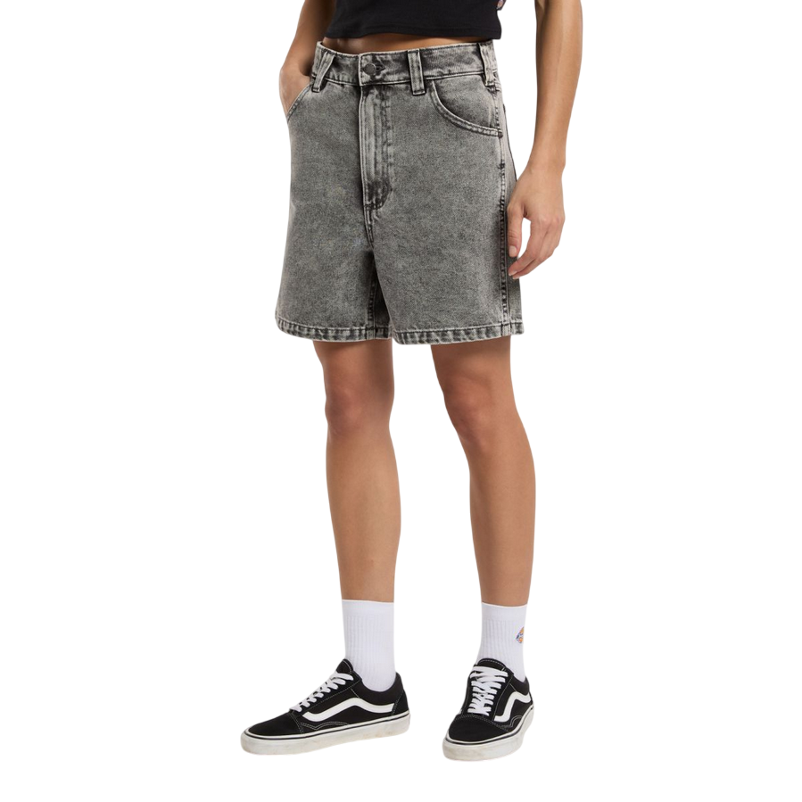 Sportiamo_Dickies pantaloncino denim da donna DK0A4Y88J811 grigio chiaro2