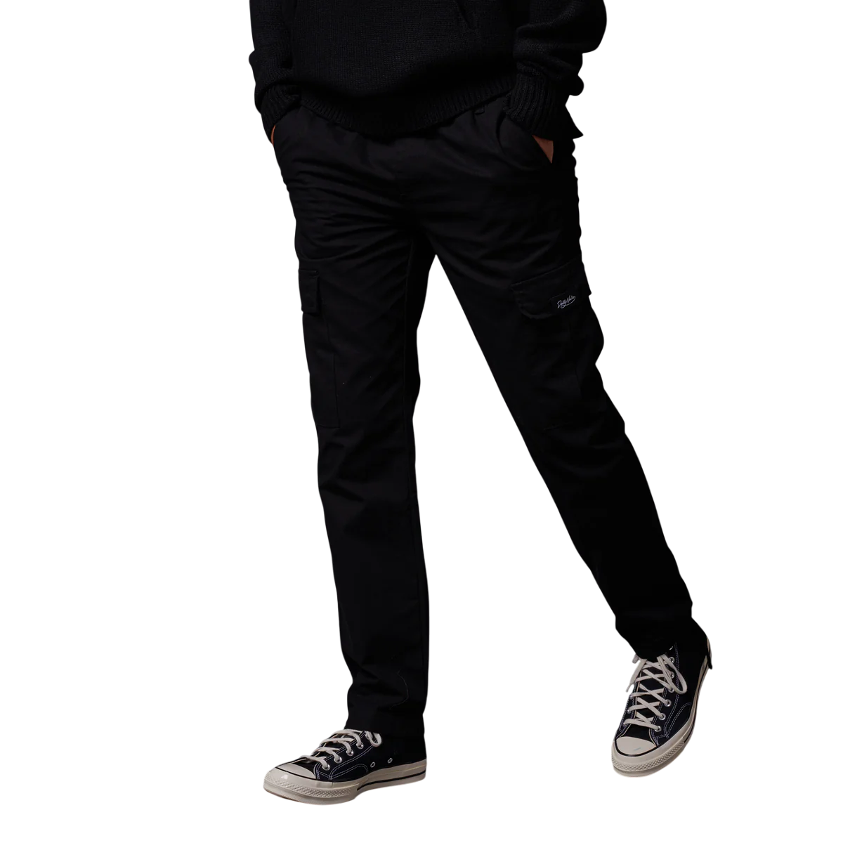 Sportiamo_Dolly Noire pantalone in ripstop da uomo Easy Cargo pa206-qu-01 nero