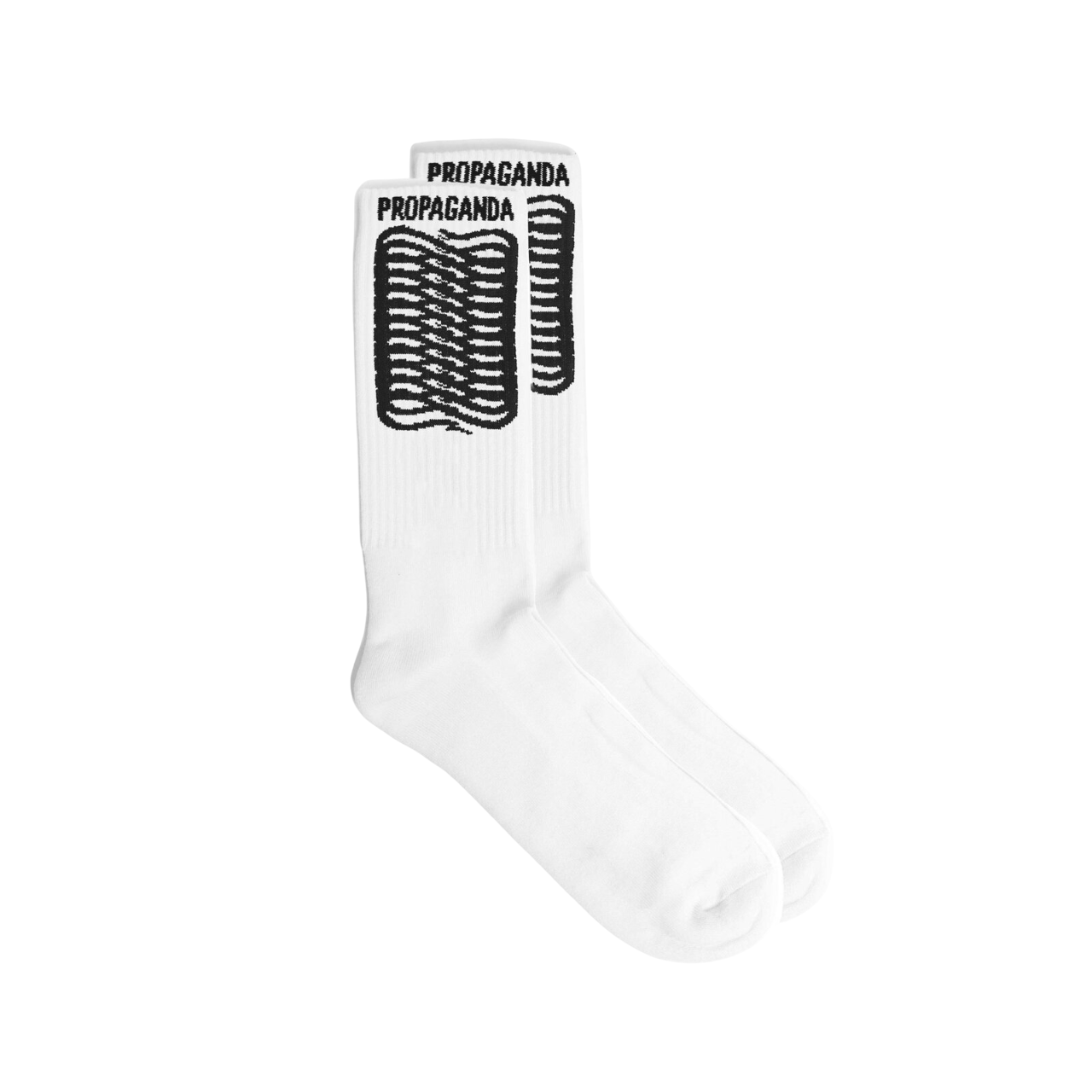 Sportiamo_Propaganda calzino unisex con Logo Ribs 25SSPRAC434 bianco. Taglia Unica