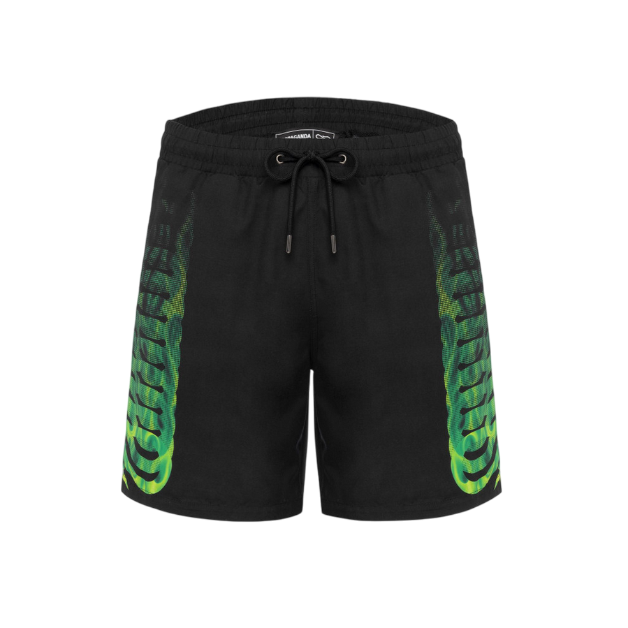 Sportiamo_Propaganda costume da bagno a pantaloncino da uomo Ribs 25SSPRBR466 nero-verde