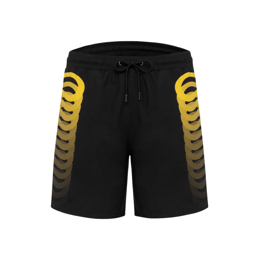 Sportiamo_Propaganda costume da bagno a pantaloncino da uomo Ribs 25SSPRBR467-01 nero-giallo