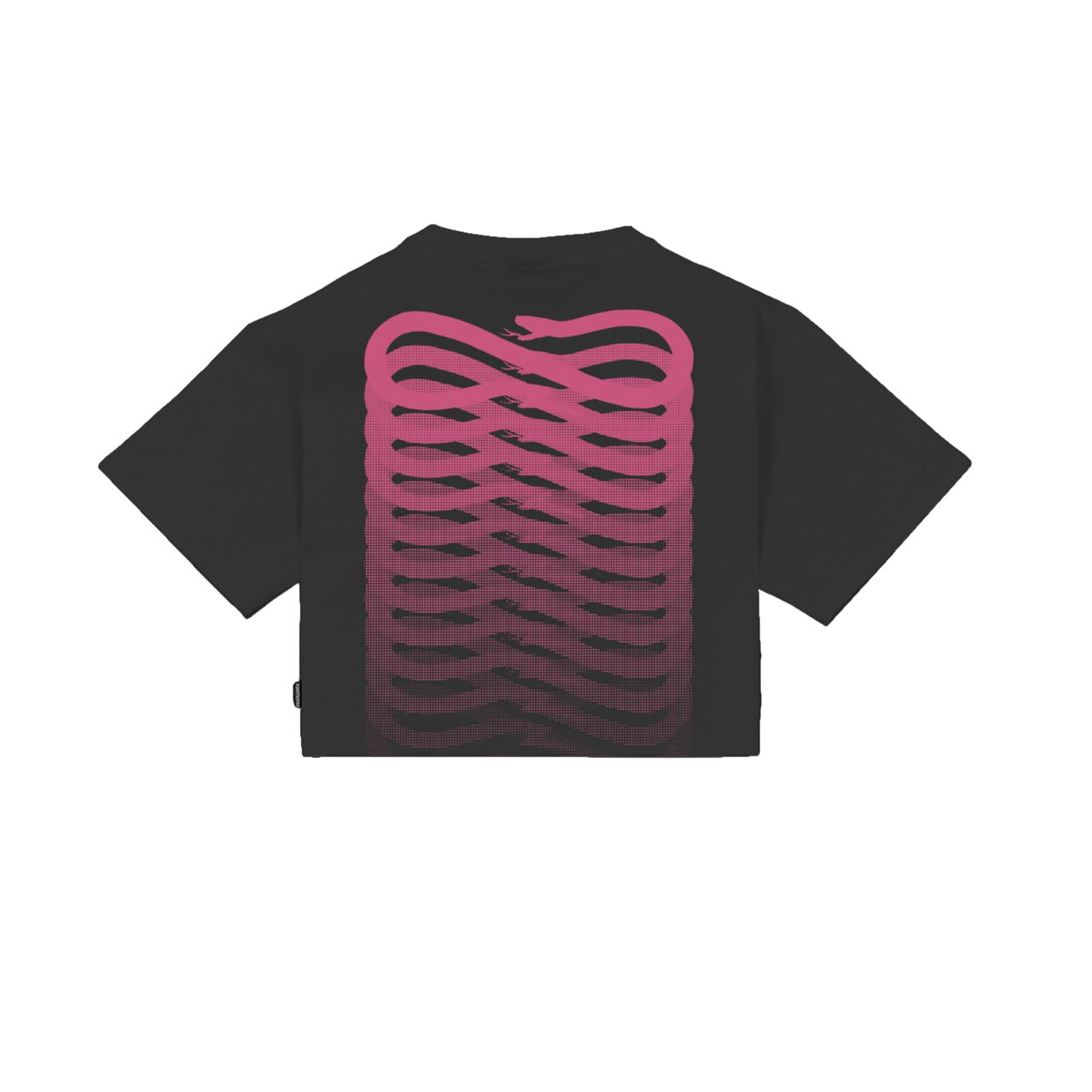 Sportiamo_Propaganda maglietta cropped manica corta Ribs 25SSPRTS975 nero
