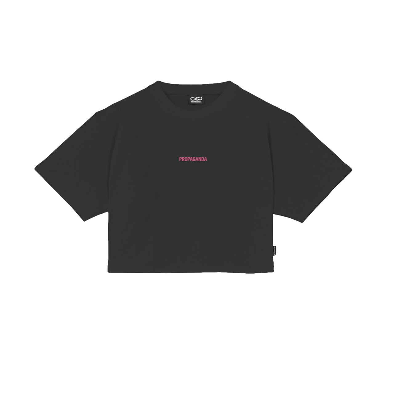 Sportiamo_Propaganda maglietta cropped manica corta Ribs 25SSPRTS975 nero