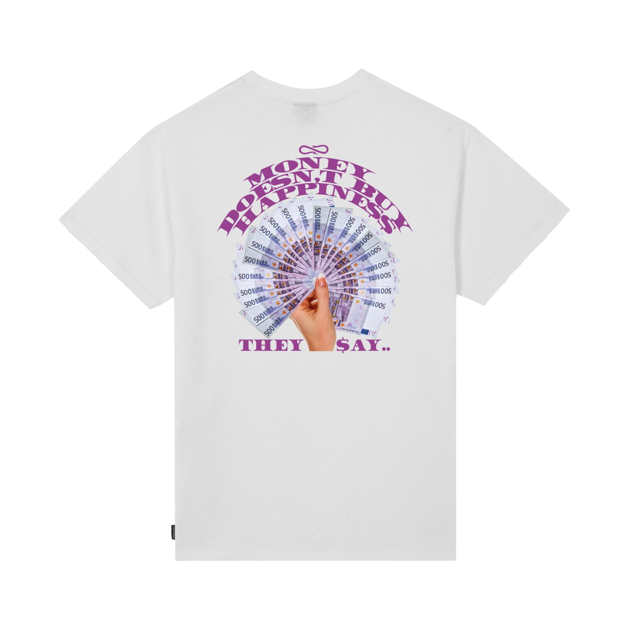 Sportiamo_Propaganda maglietta manica corta da uomo Happiness 25SSPRTS917 bianco