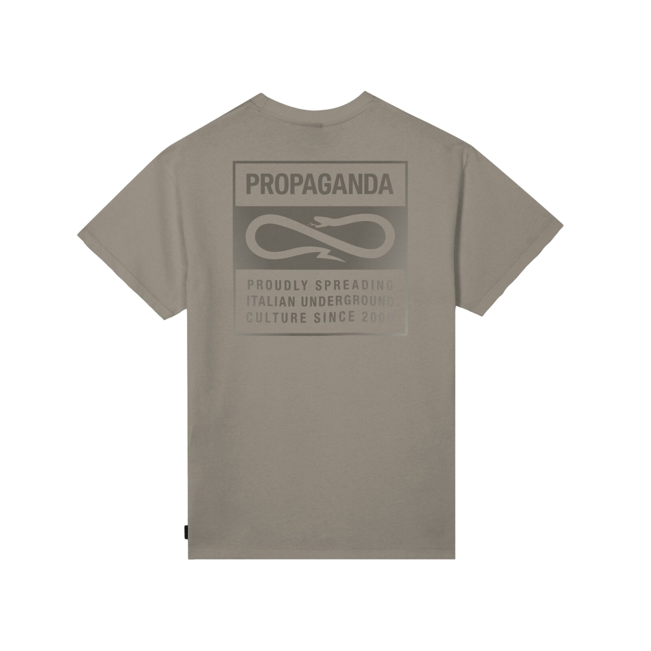 Sportiamo_Propaganda maglietta manica corta da uomo Label Classic 25SSPRTS845 sabbia