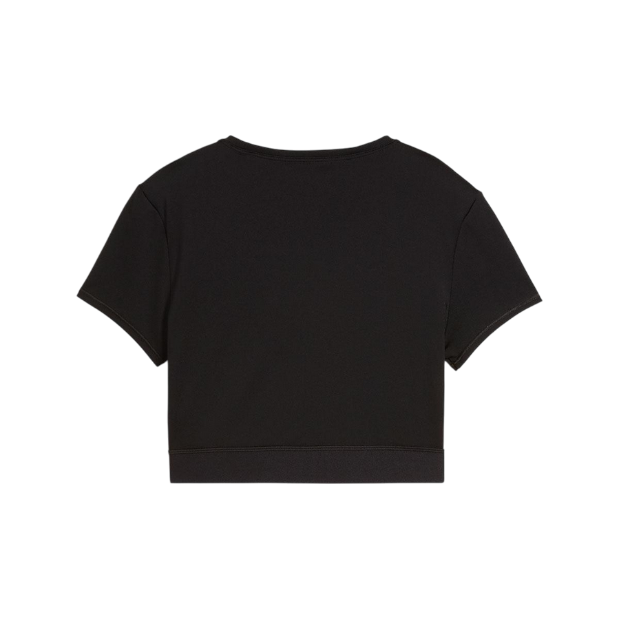 Sportiamo_Puma maglietta cropped a maniche corte da donna Strong 526805-01 nero3