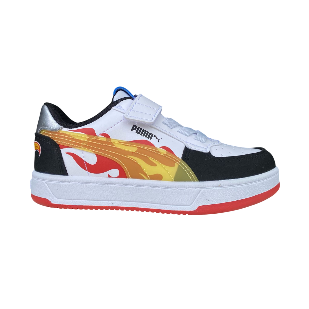 Sportiamo_Puma scarpa da ginnastica junior Caven 2.0 Hot Wheels 401404-01 nero-fuoco-bianco