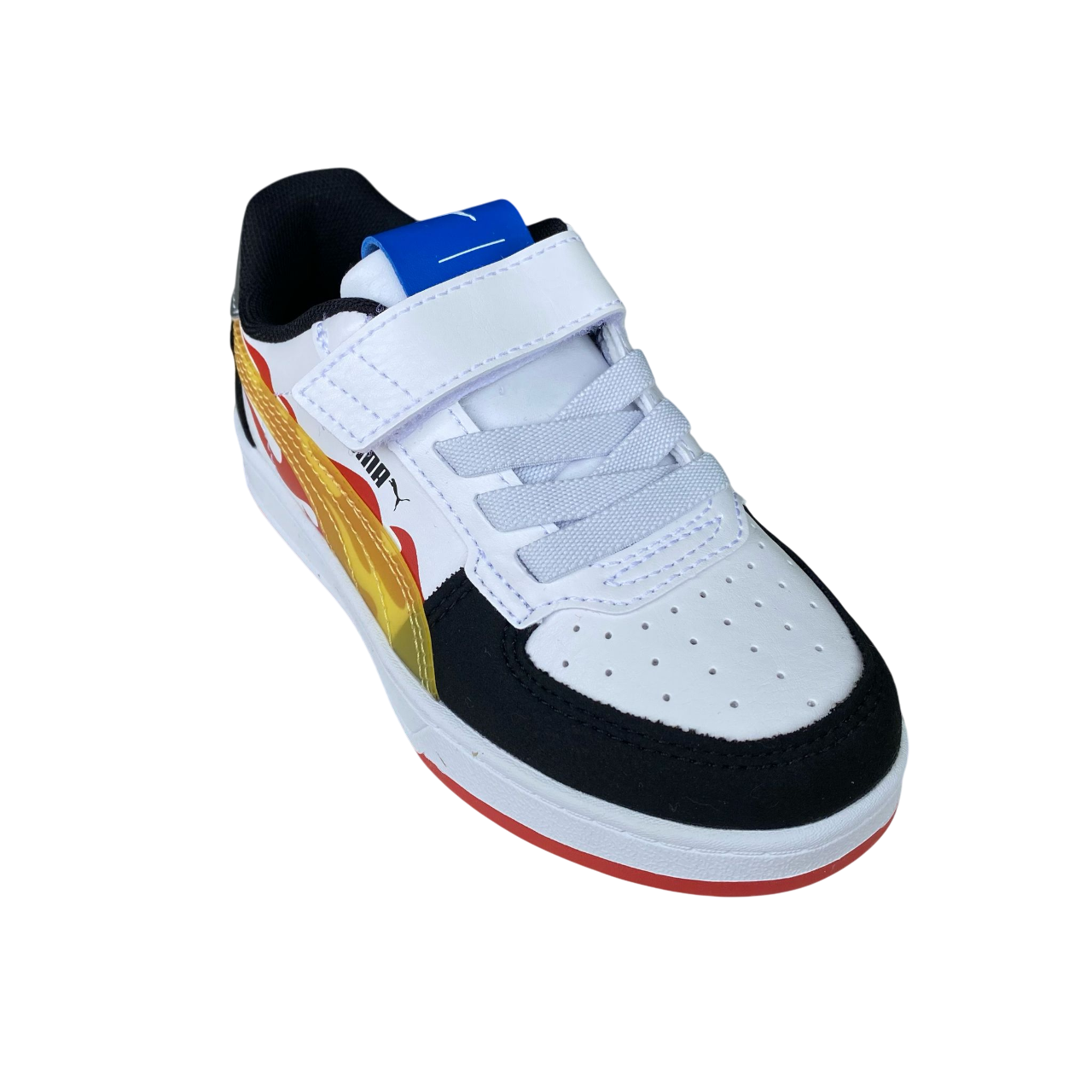 Sportiamo_Puma scarpa da ginnastica junior Caven 2.0 Hot Wheels 401404-01 nero-fuoco-bianco2