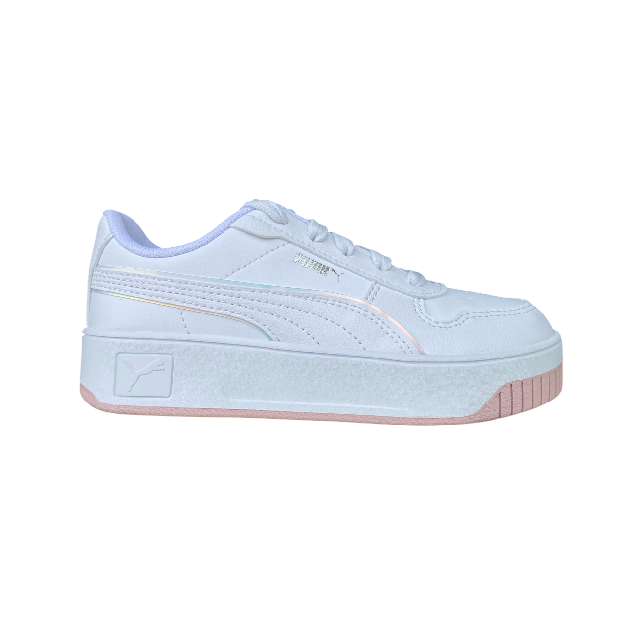 Sportiamo_Puma scarpa sneakers junior Carina Street Holo 2.0 398285-01 bianco-malva