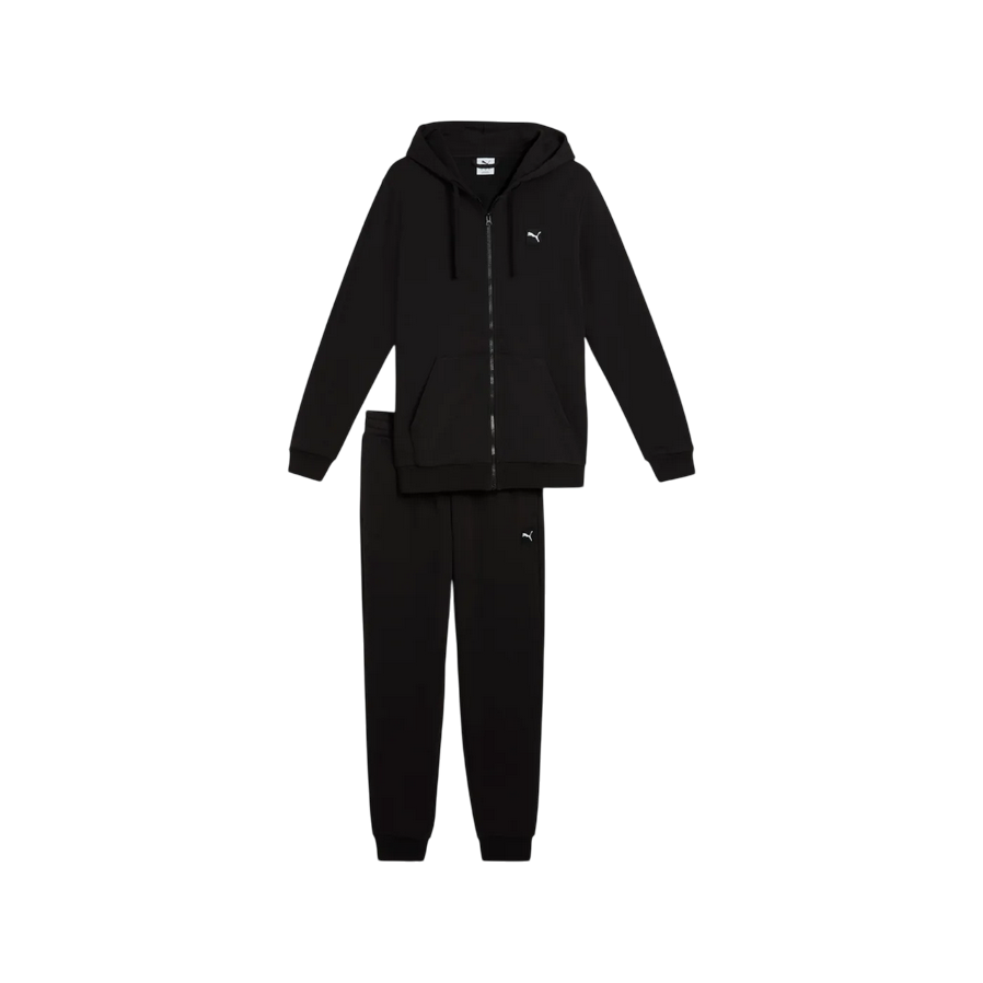 Sportiamo_Puma tuta sportiva con cappuccio da uomo 684855-01 nero