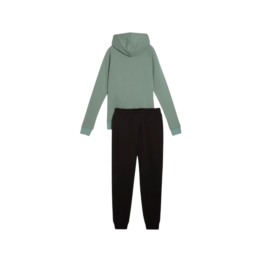 Sportiamo_Puma tuta sportiva da donna con cappuccio 685077-30 salvia nero1
