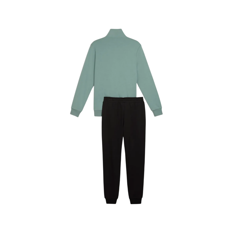 Sportiamo_Puma tuta sportiva da uomo Eessential 684848-30 salvia-nero1