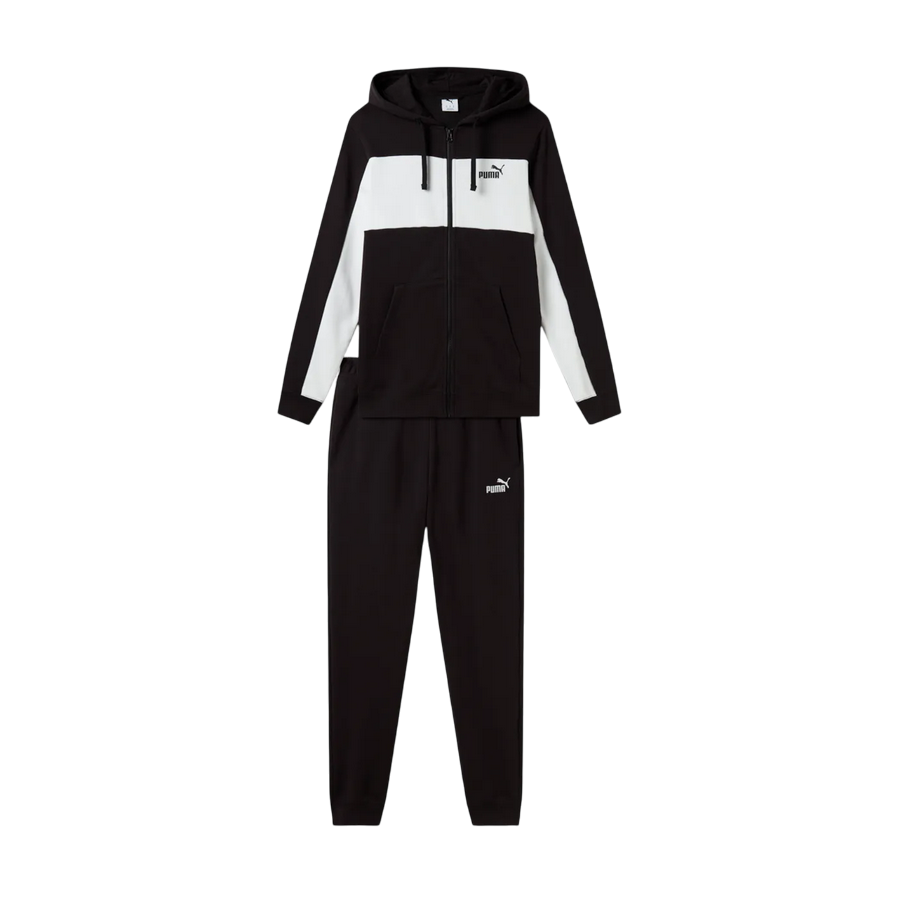 Sportiamo_Puma tuta sportiva da uomo con cappuccio Block 688965-01 nero