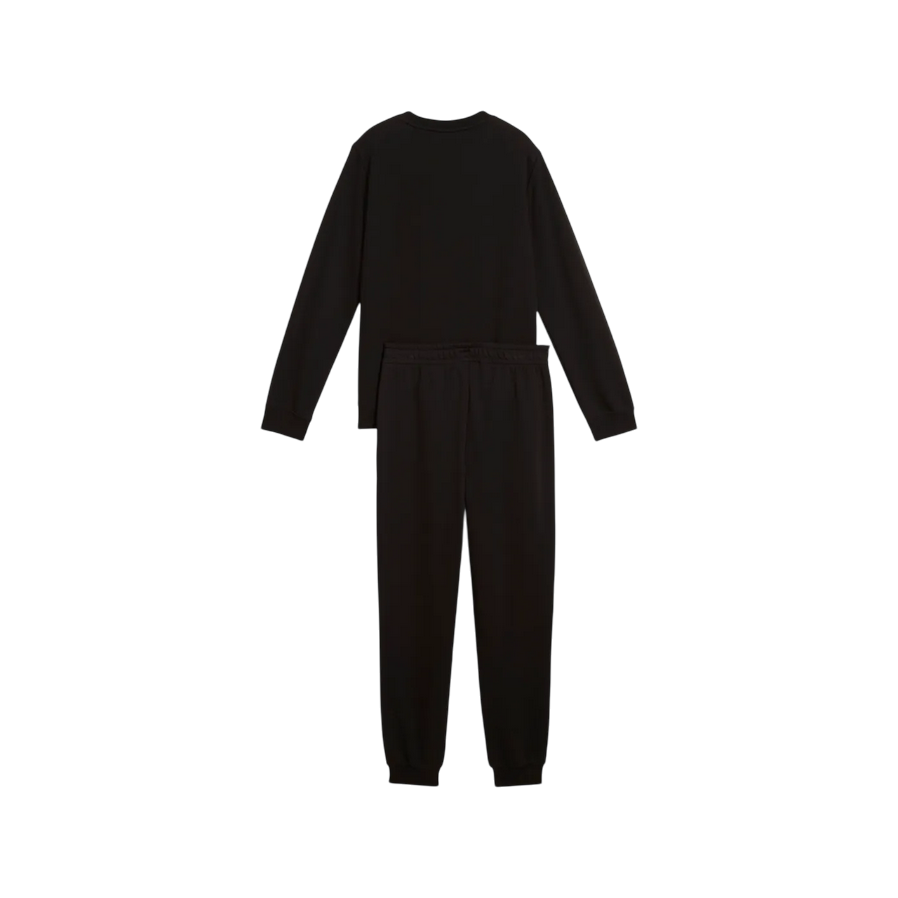 Sportiamo_Puma tuta spotiva con felpa girocollo junior 686296-01 nero4