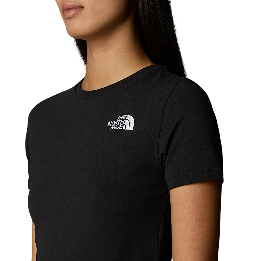 Sportiamo_The North Face maglietta manica corta da donna essential cropped NF0A55AOJK3 nero1