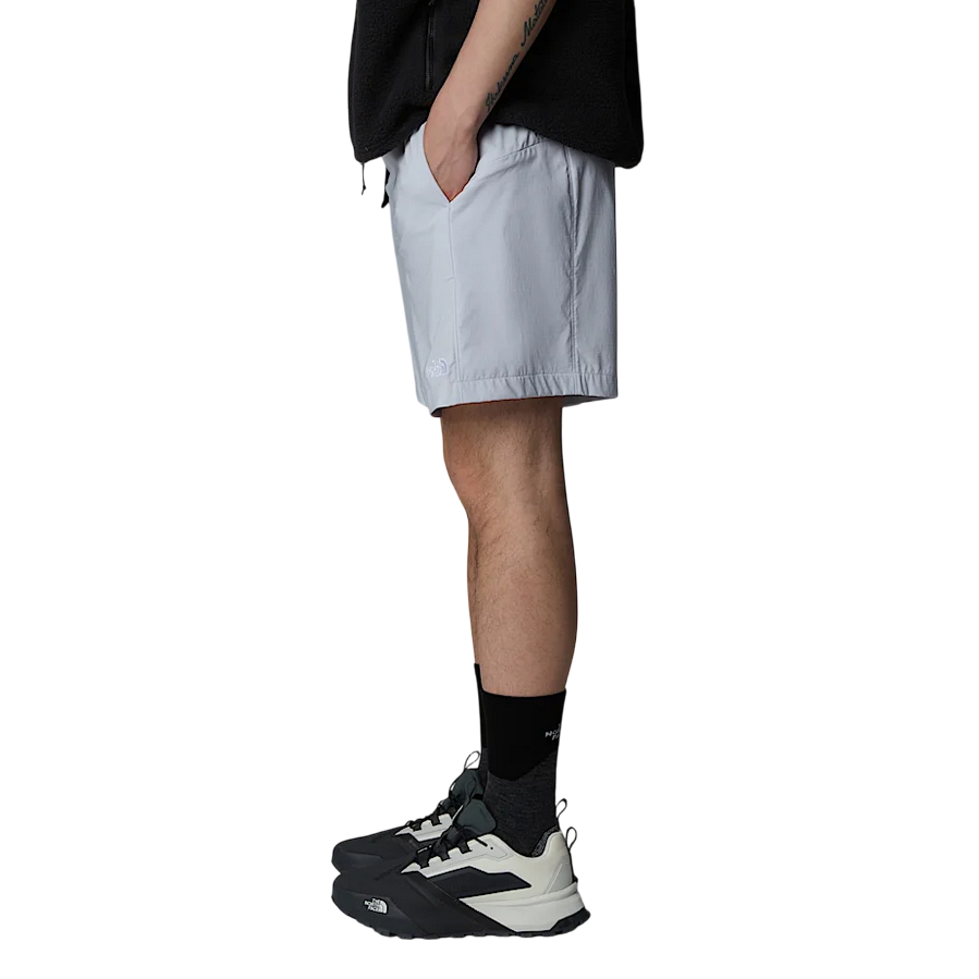 Sportiamo_The North Face pantaloncino sportivo idrorepellente da uomo Class V Pathfinder NF0A8BHV0TI grigio2