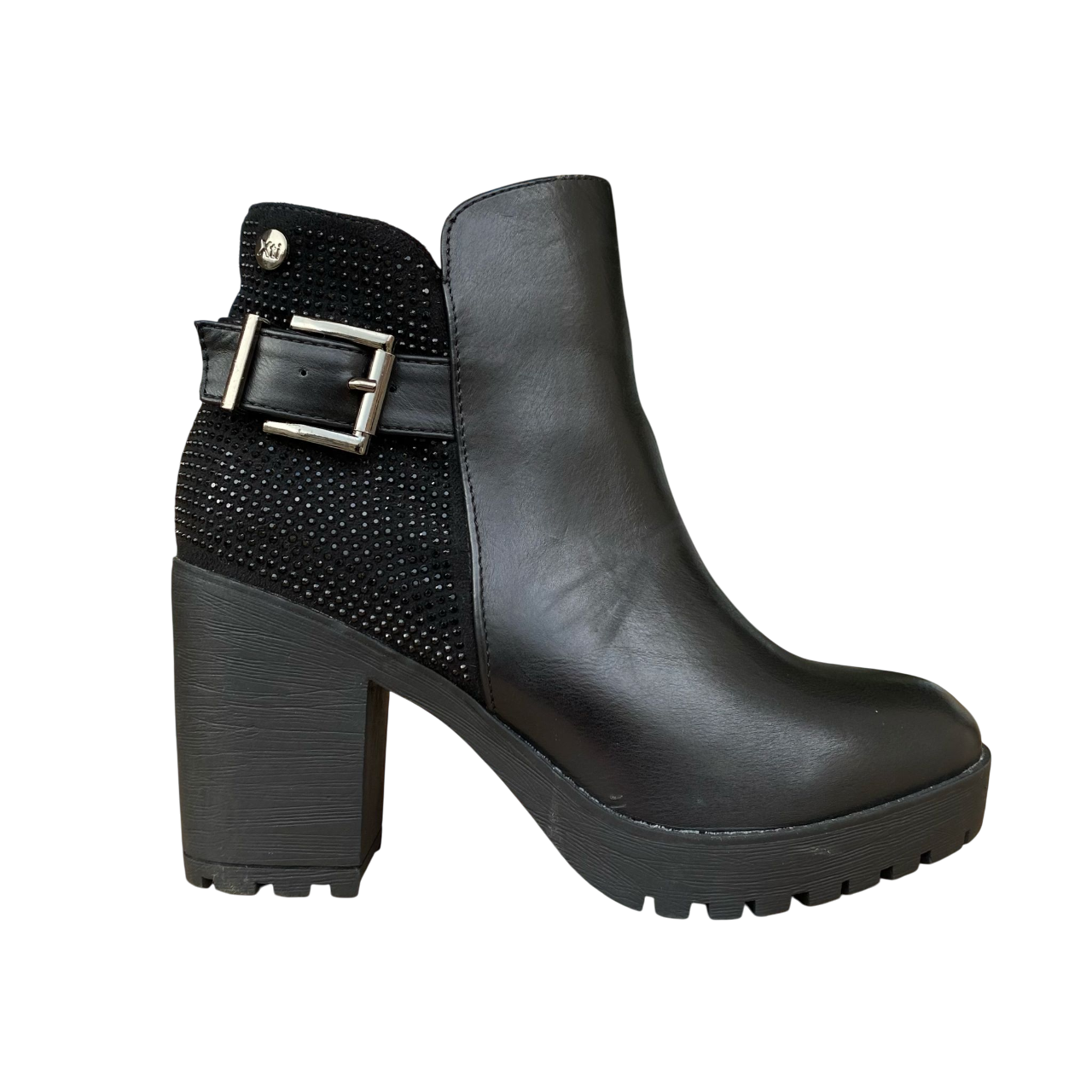 Sportiamo_Xti scarpa con tacco da donna Botin Negro 48611 nero
